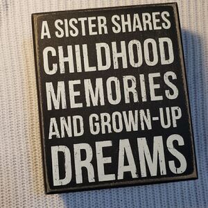 Table/desktop wood sign  